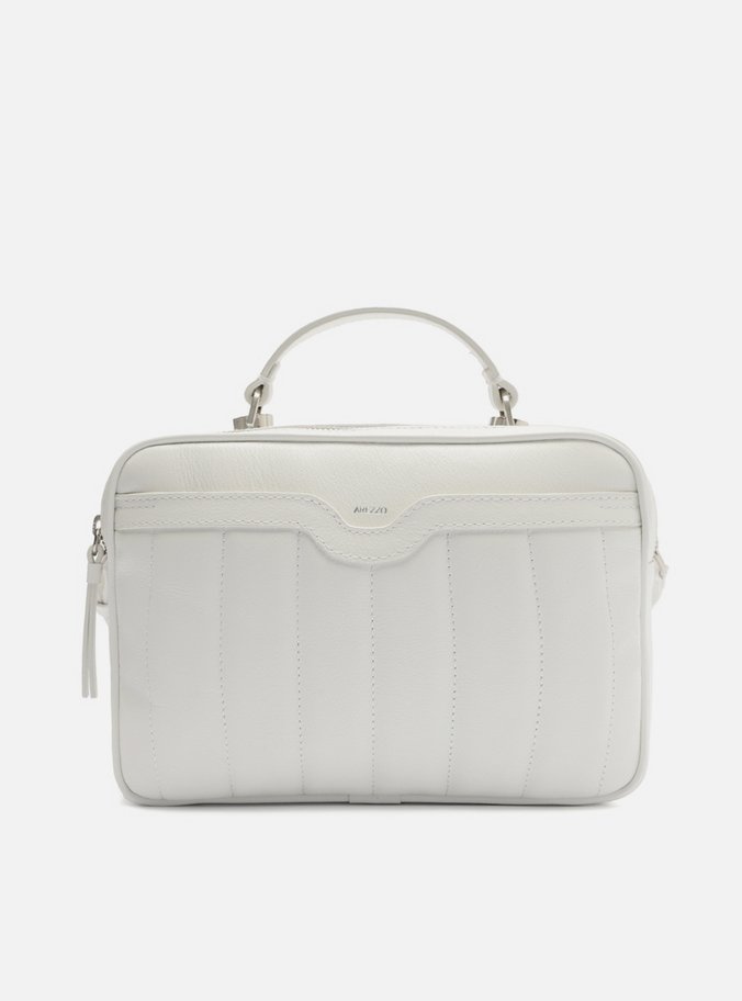 Bolsa Tiracolo Branca Couro Francine Média