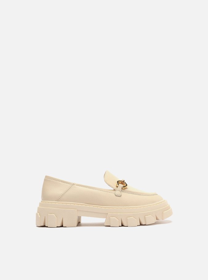 Mocassim Infantil Off-White Tratorado Bridão Bambini