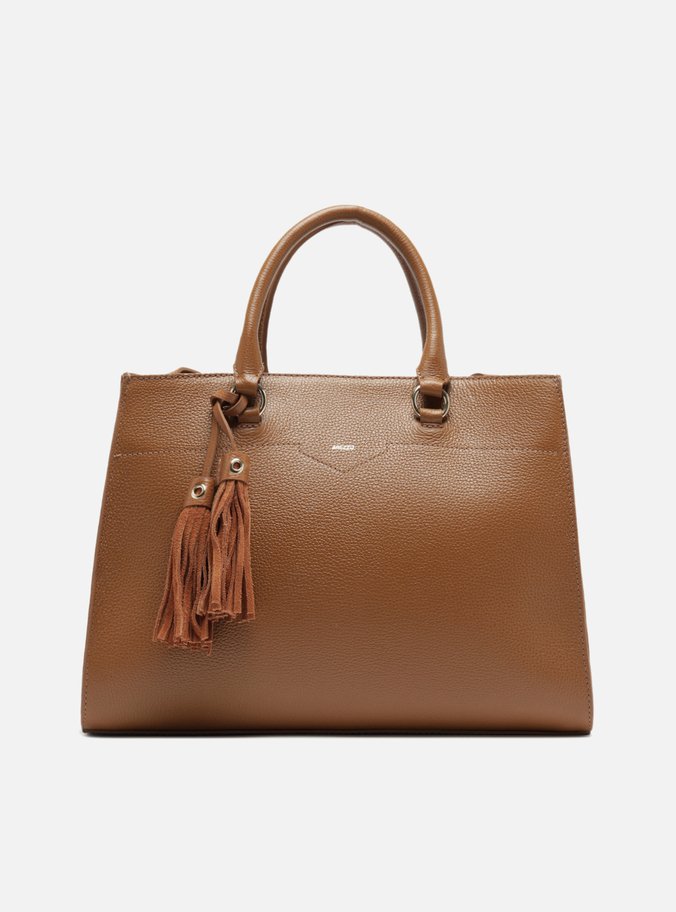 Bolsa Tote Marrom Couro Grande Barbicacho