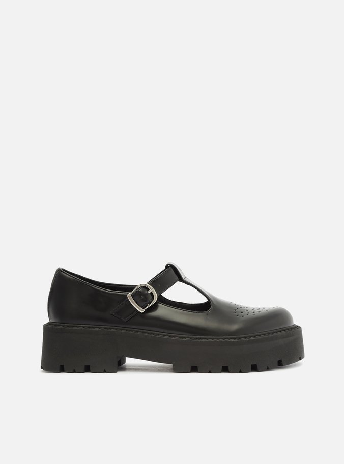 Mocassim Preto Tratorada Ashley