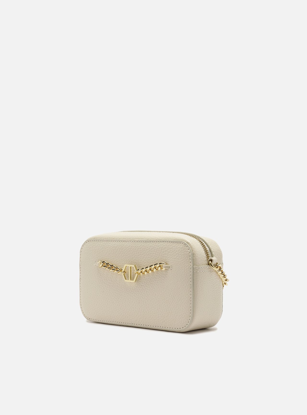 Bolsa Tiracolo Branca Pequena Corrente ID — foto 2