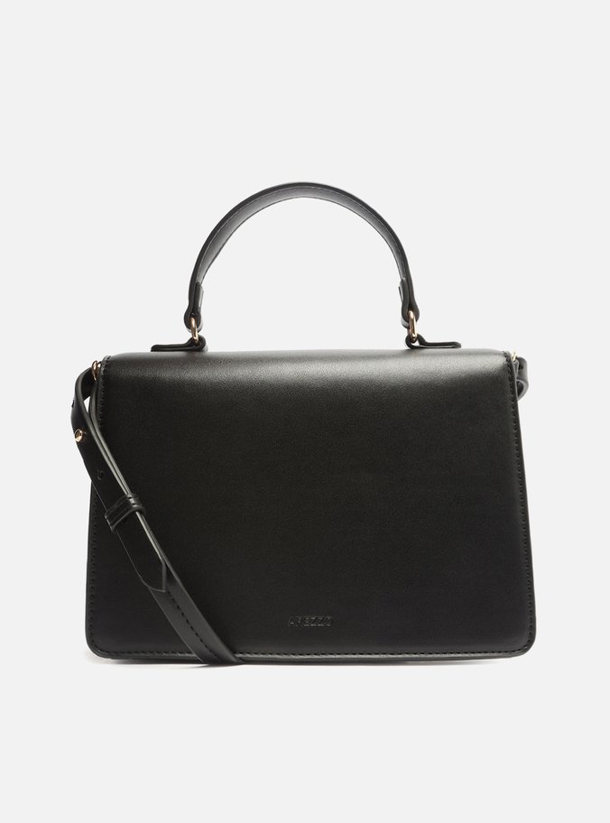 Bolsa Tote Preta Quadrada Pequena