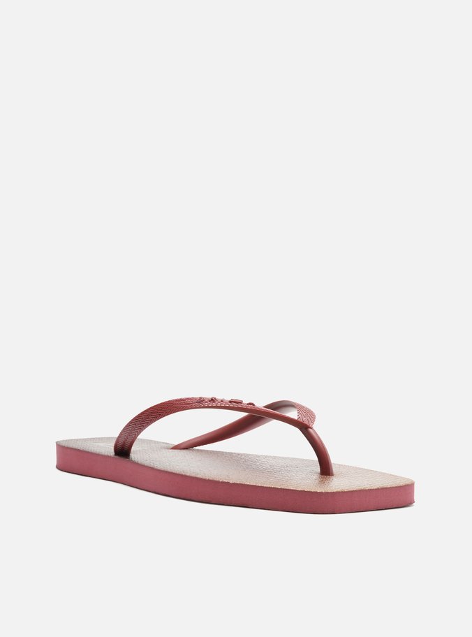 Chinelo de Dedo Vermelho Metal Square Brizza