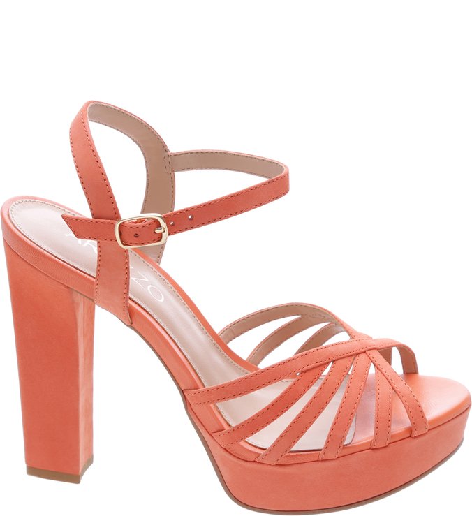 Sandália Nobuck Meia Pata Coral Blush