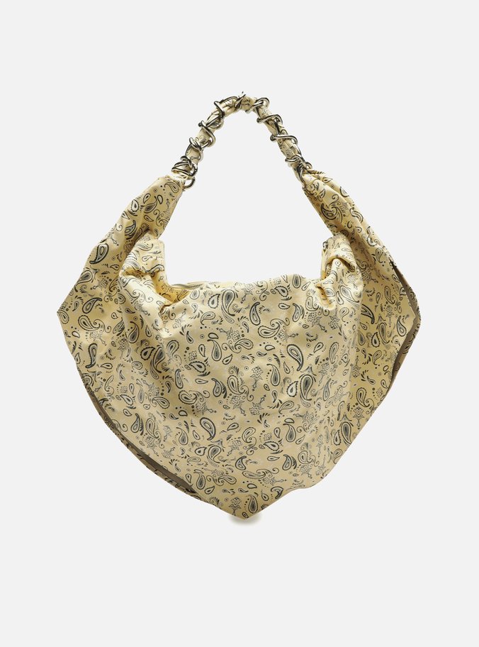 Bolsa Hobo Amarela Paisley Grande Livia