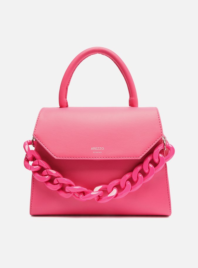 Bolsa Satchel Rosa Iara Média Pink Soul