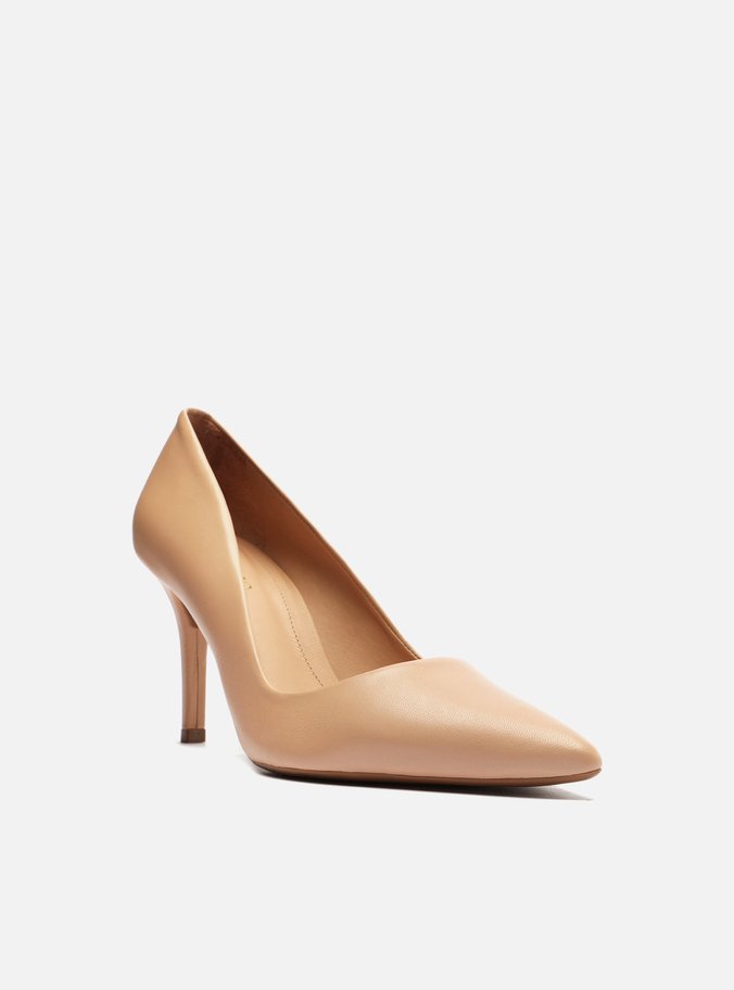 Scarpin nude salto médio hot sale
