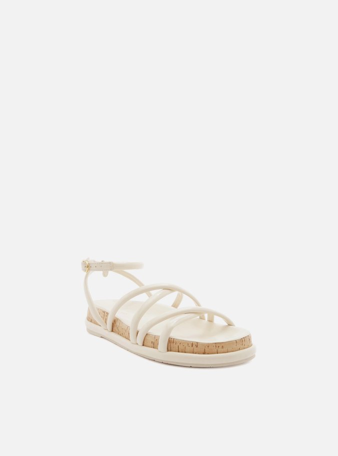 Sandália Papete Off-White Tiras