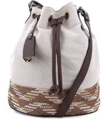 Bolsa Bucket Tramado Pecan