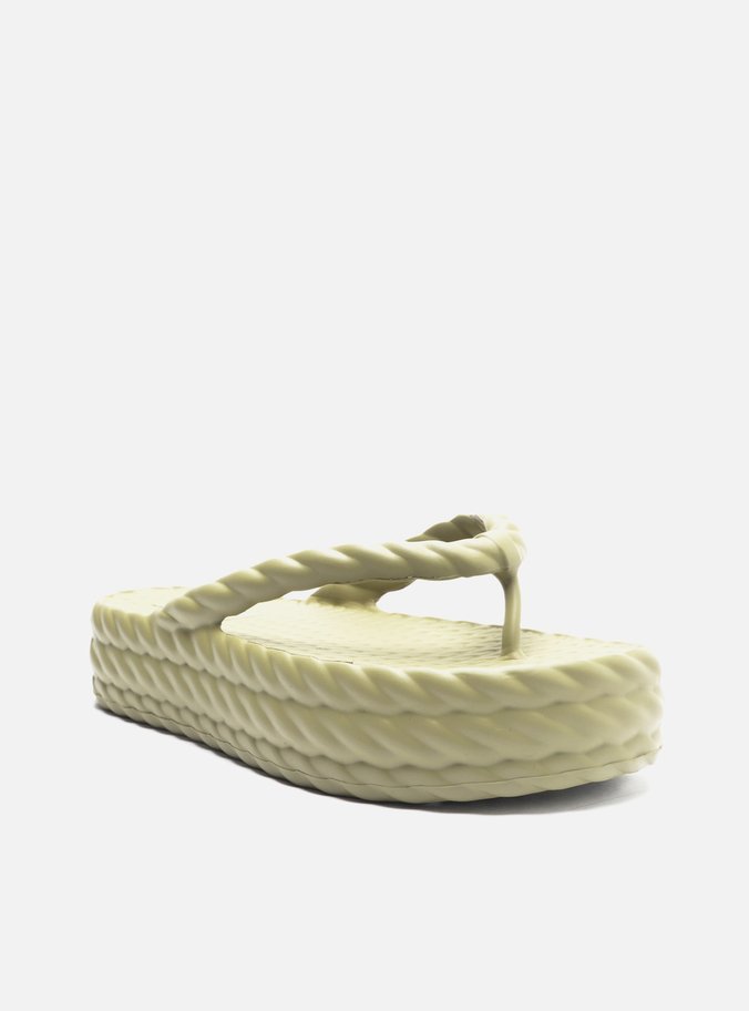 Sandália Verde Flatform Marrocos Mid