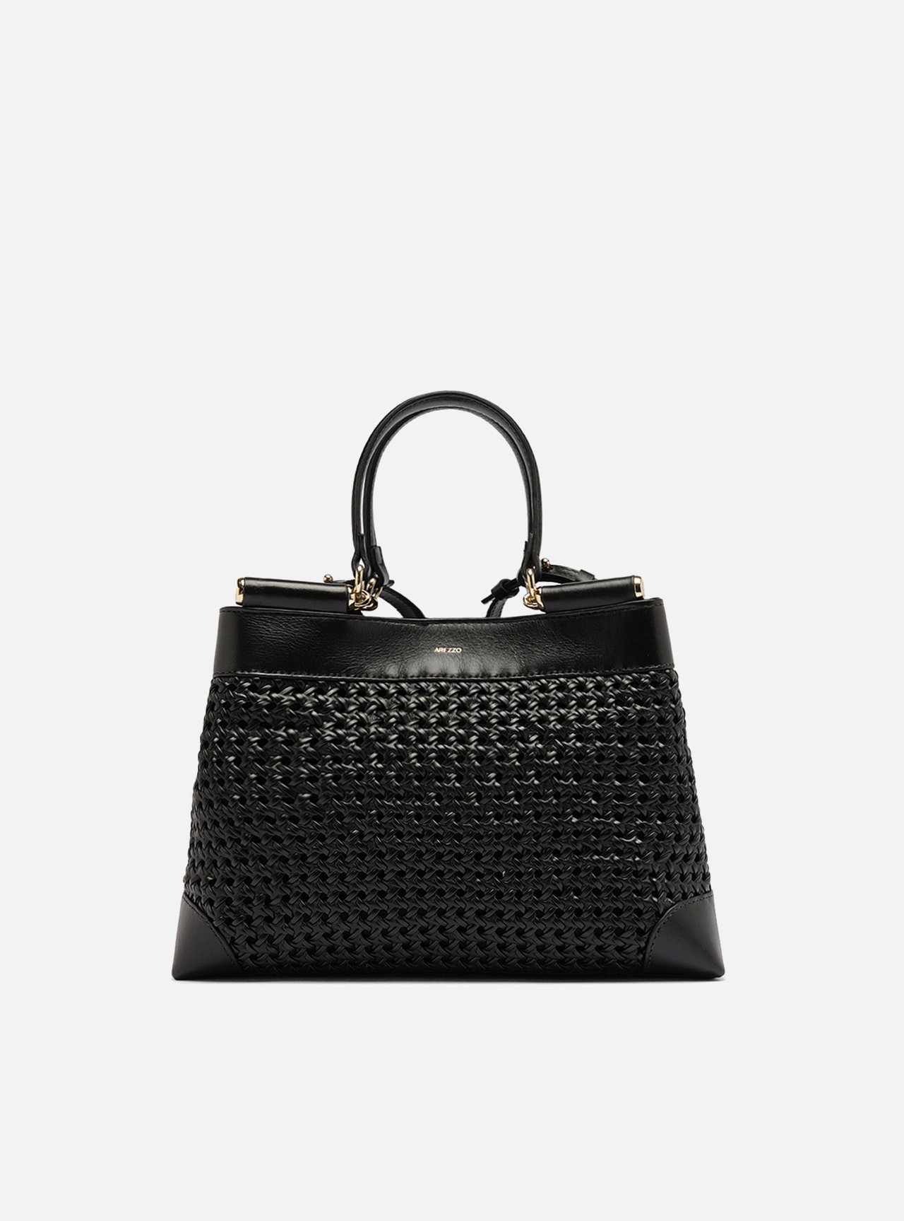 Bolsa Tote Preta Couro Media — foto 1