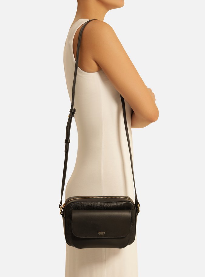Bolsa Tiracolo Preta Média Pouch Removível