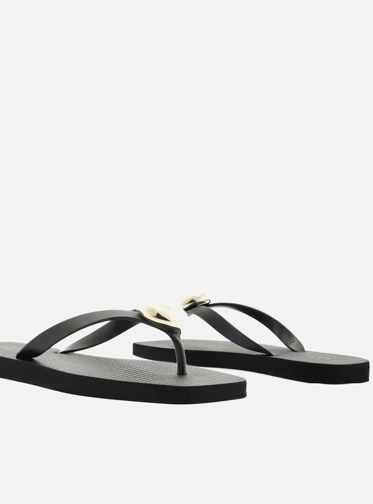Chinelo de Dedo Preto Square Tiras Largas — foto 4