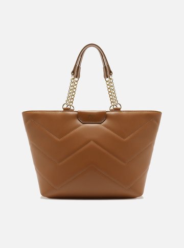 Arezzo — Bolsa Tote Marrom Grande Corrente