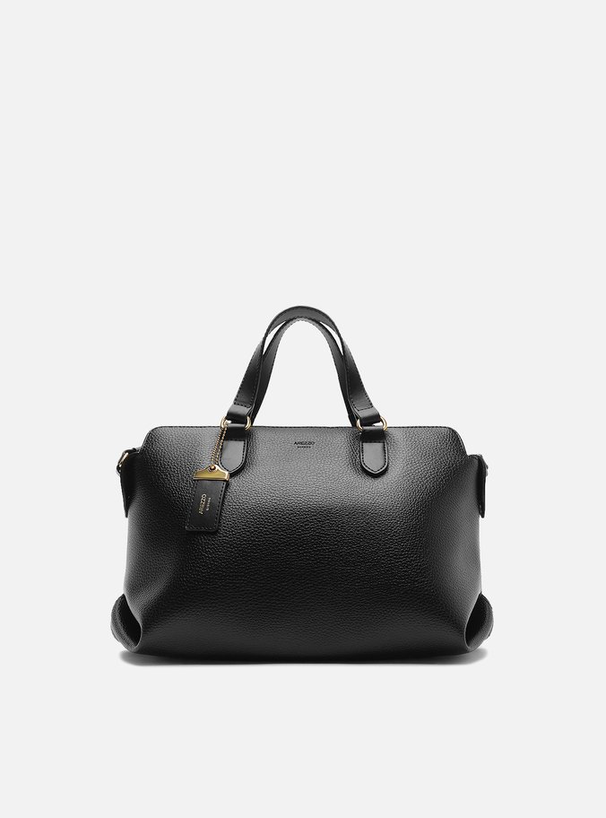 Bolsa Tote Preta Média Tag Básica