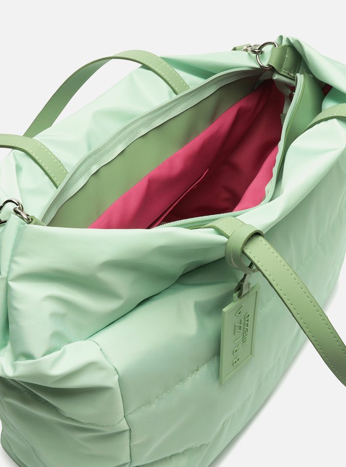 Bolsa Shopping Verde Nylon Grande Brizza