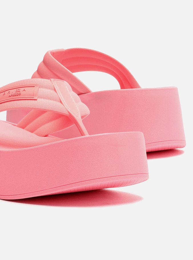 Sandália Rosa Flatform Lulu Brizza