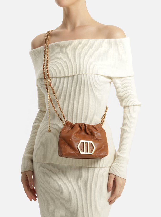 Bolsa Tiracolo Marrom Couro Esther Pequena