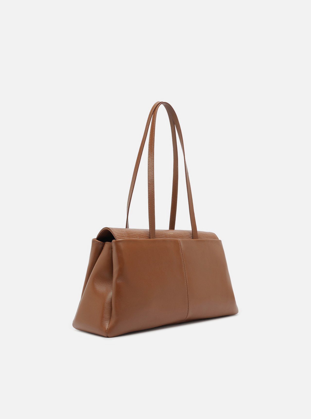 Bolsa Shopping Marrom Couro Média — foto 5
