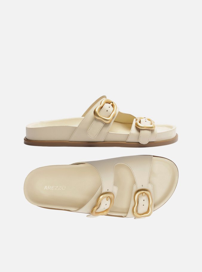 Papete Off-White Couro Fivelas Orgânicas