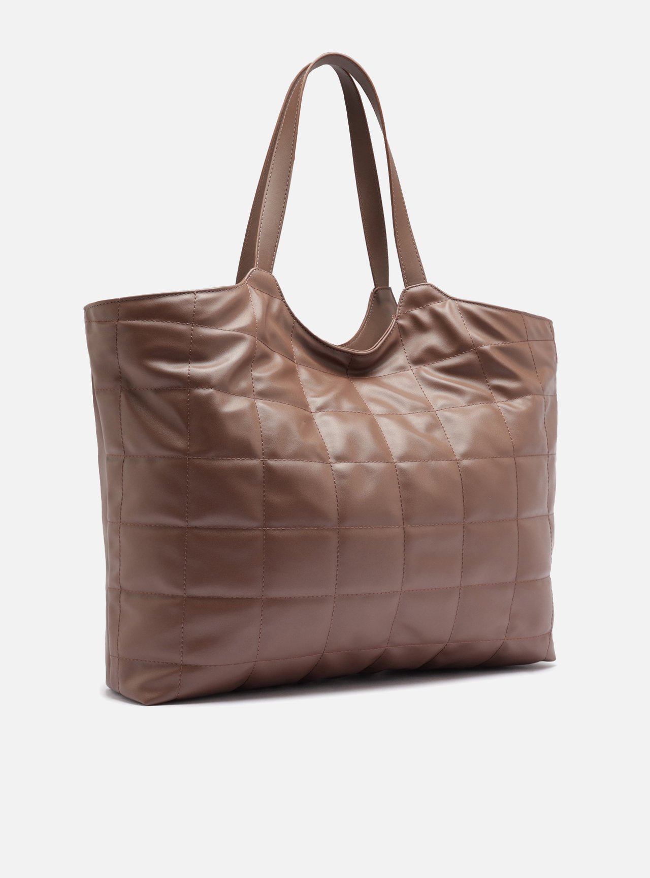Bolsa Shopping Marrom Grande Matelassê — foto 5