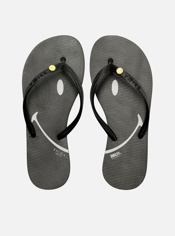 Chinelo de Dedo Preto Essential Brizza Smiley
