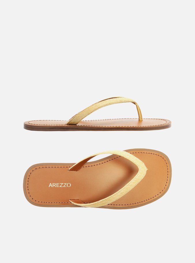 Rasteira Amarela Flat Flip Flop