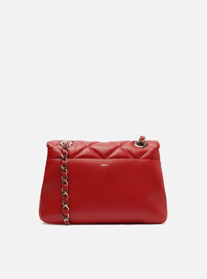 Bolsa Tiracolo Vermelha Couro Mizz Média