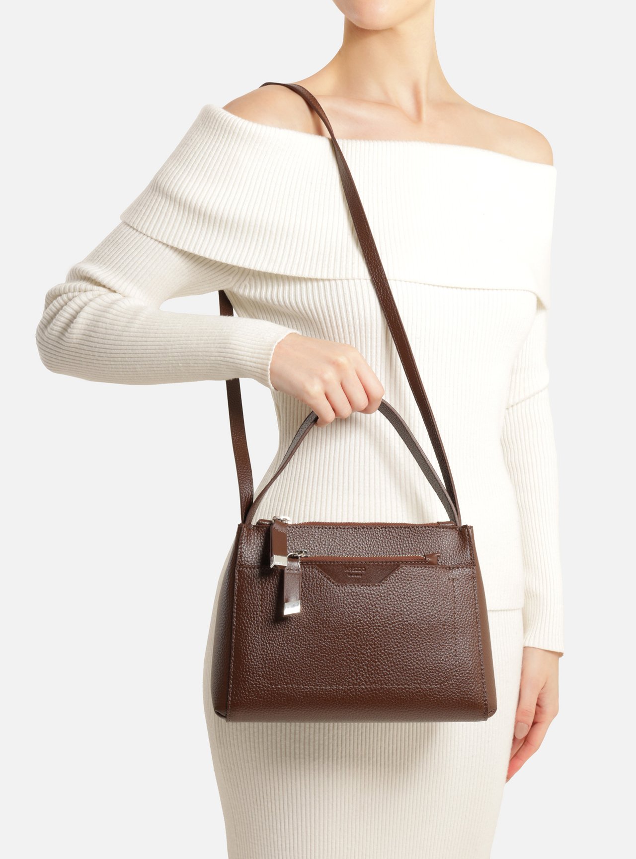 Bolsa Tote Marrom Escura Emilly Média — foto 7