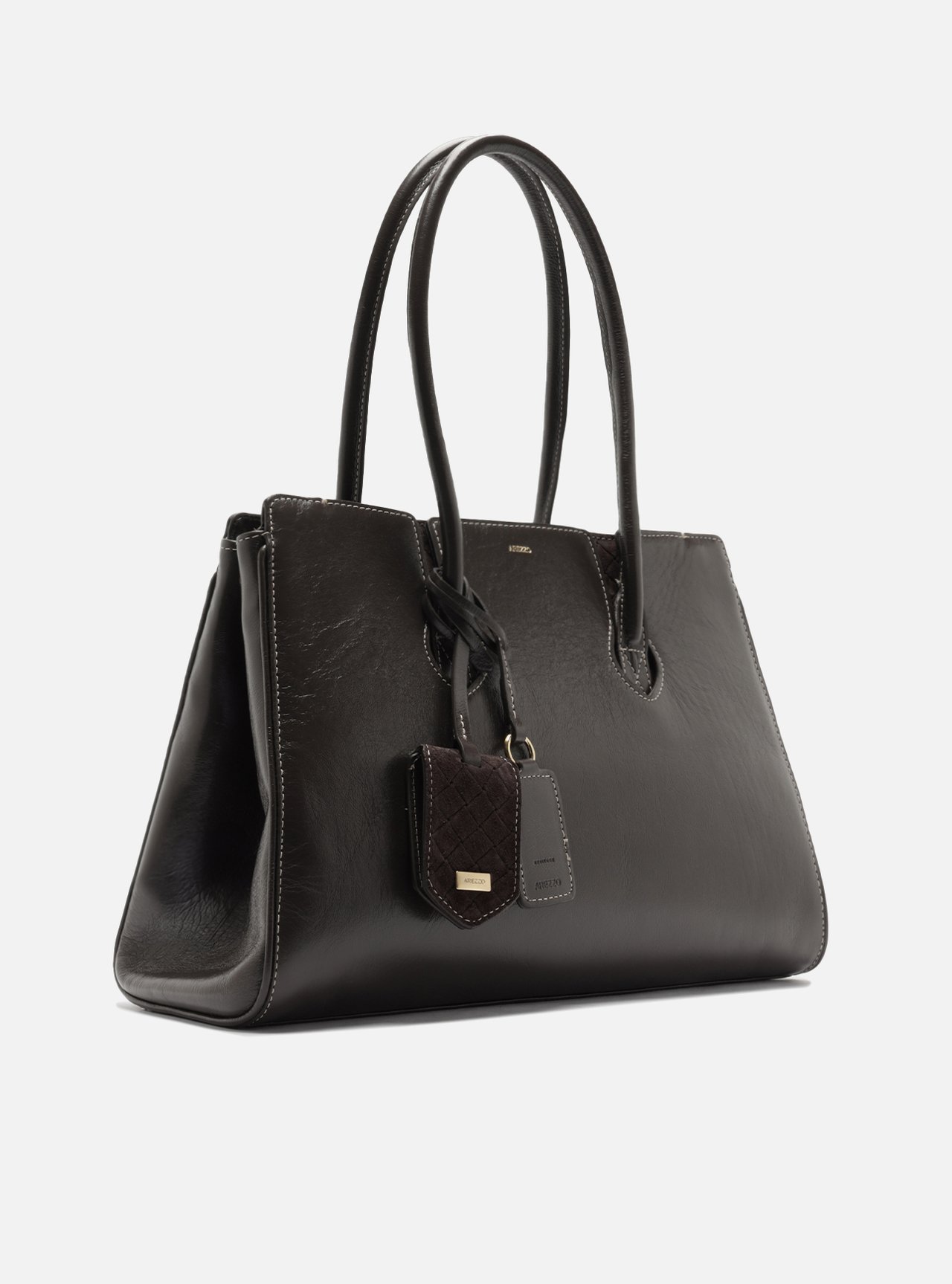 Bolsa Shopping Marrom Couro Heritage Grande — foto 5