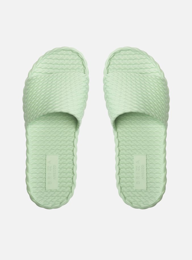Chinelo Slide Verde Menta Marrocos Brizza