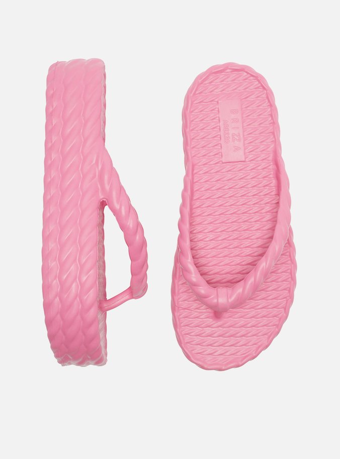 Sandália Rosa Flatform Marrocos Mid