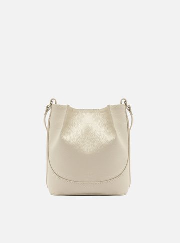 Arezzo — Bolsa Bucket Branca Pequena Granulada