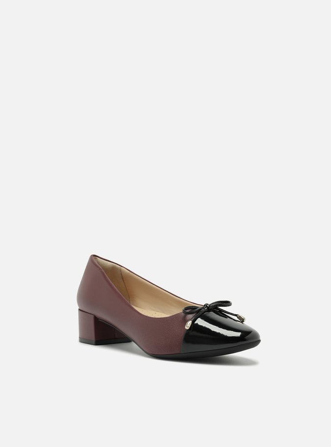 Scarpin Multineutro Couro Salto Baixo Laço Soft