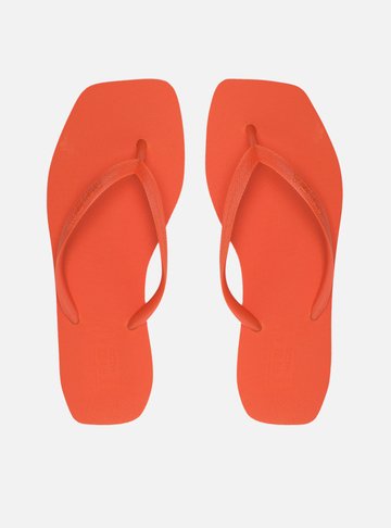 Chinelo de Dedo Laranja Básico Square Brizza