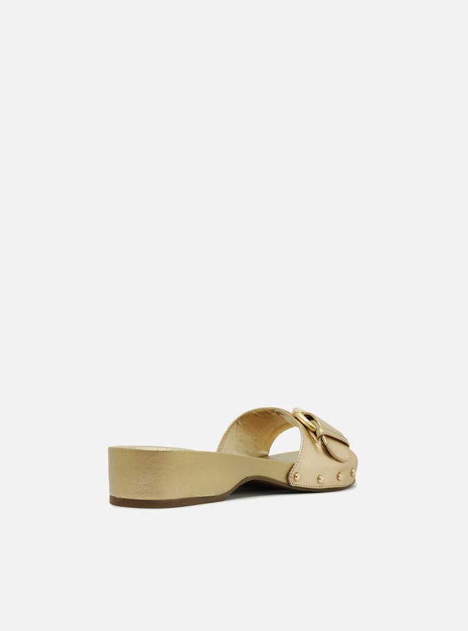 Sandália Dourada Flatform