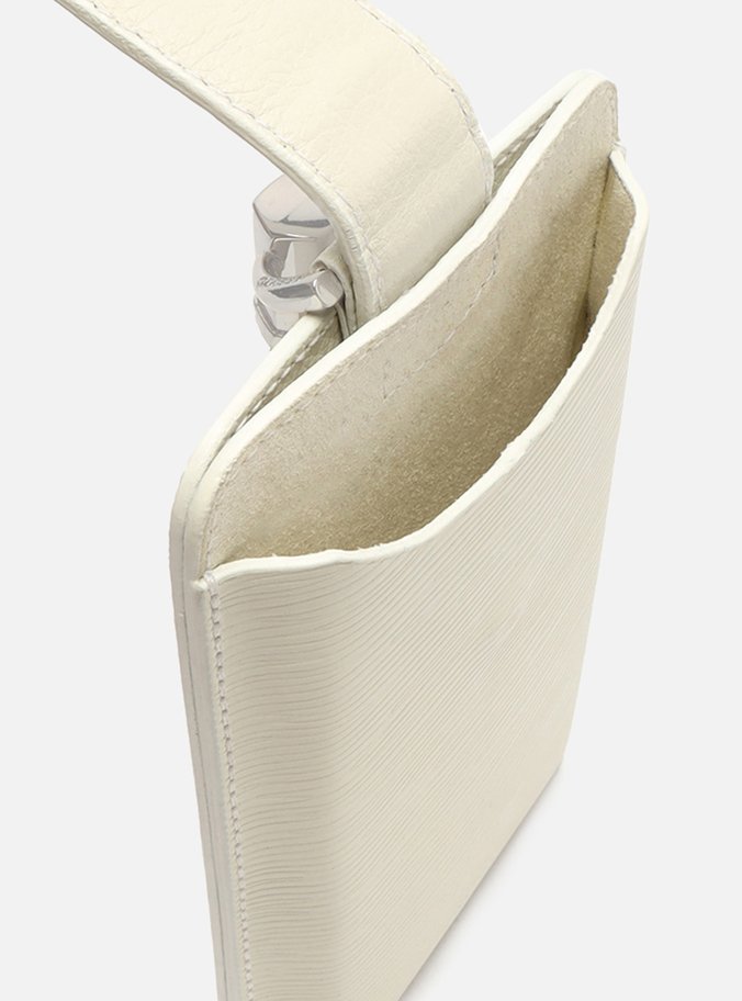 Mini Bag Tiracolo Branca Couro Wave Porta-Celular
