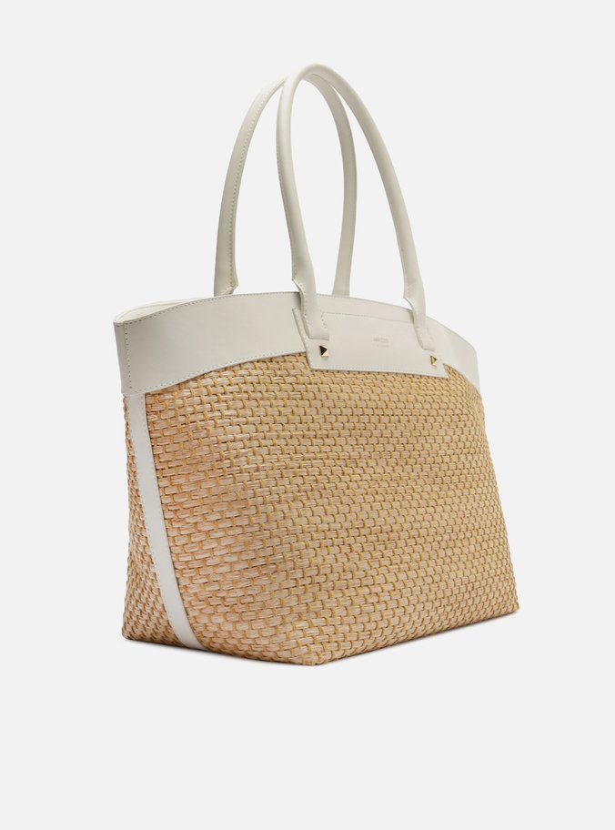Bolsa Shopping Palha Grande Branca