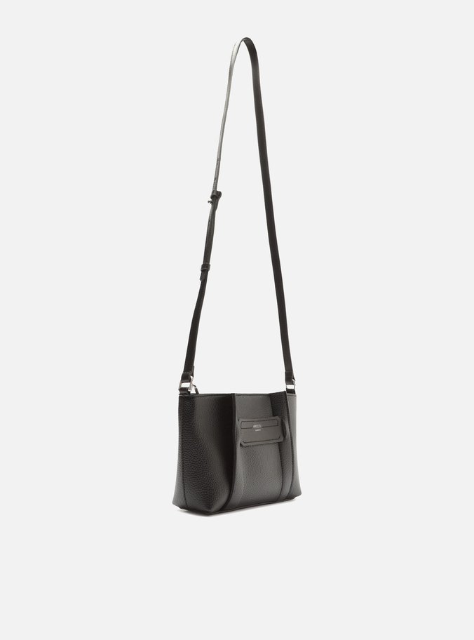 Bolsa Tiracolo Preta Média Faixas