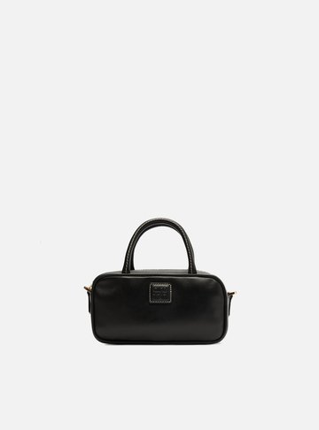 Bolsa Tiracolo Preta Couro Bead ZZ Pequena