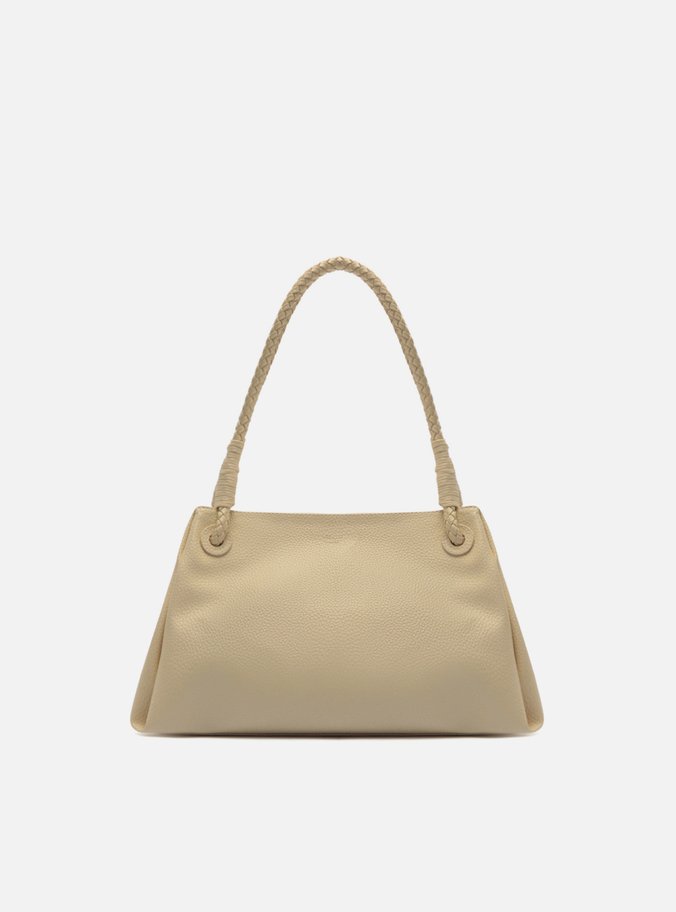 Bolsa Shopping Branca Média Alça Trançada