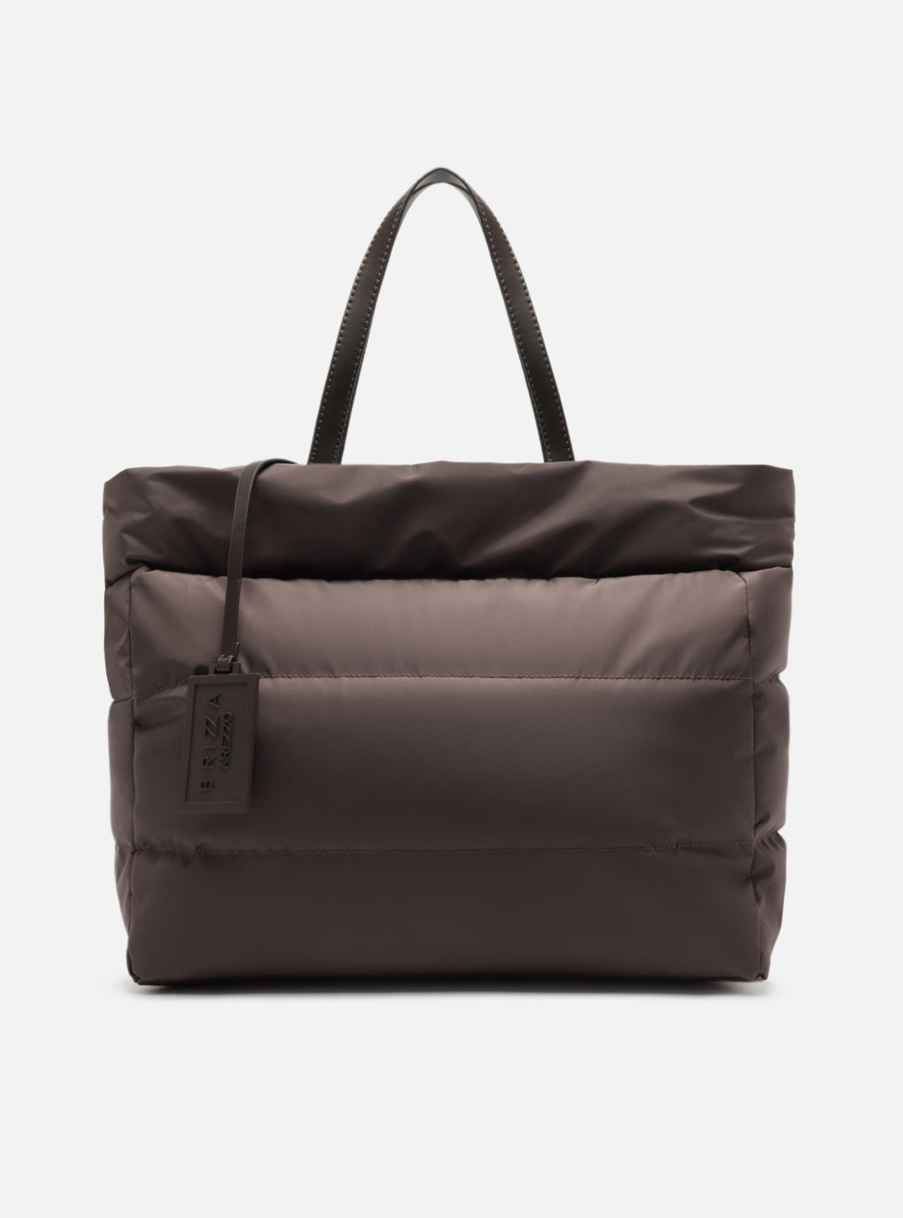 Bolsa Shopping Marrom Grande Matelassê Brizza — foto 1