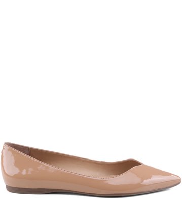 Sapatilha Bico Fino Verniz Blush