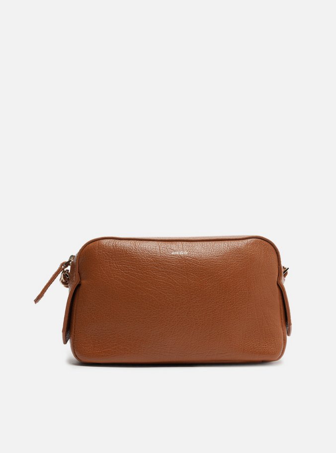 Bolsa Tiracolo Marrom Couro Abraccio 2.0 Pequena