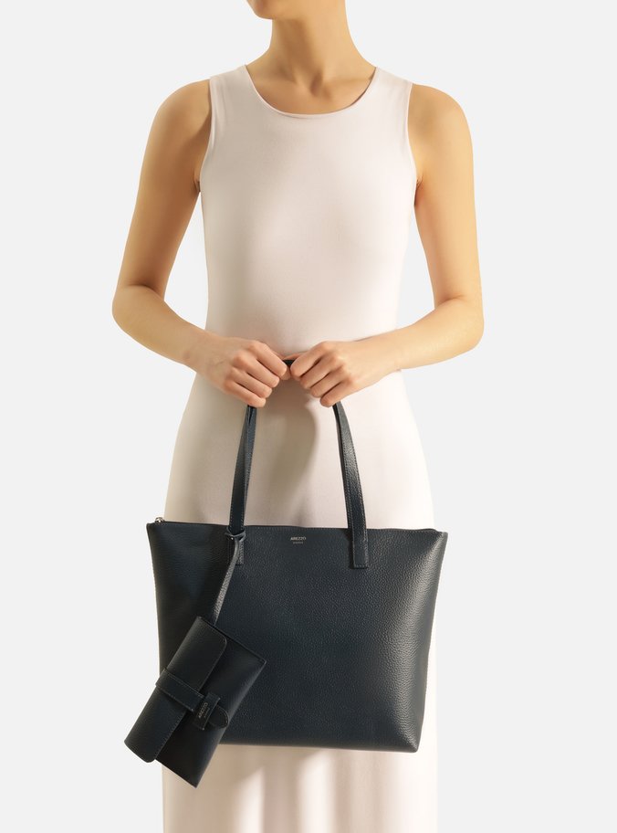 Bolsa Shopping Azul Mercato Grande Pouch