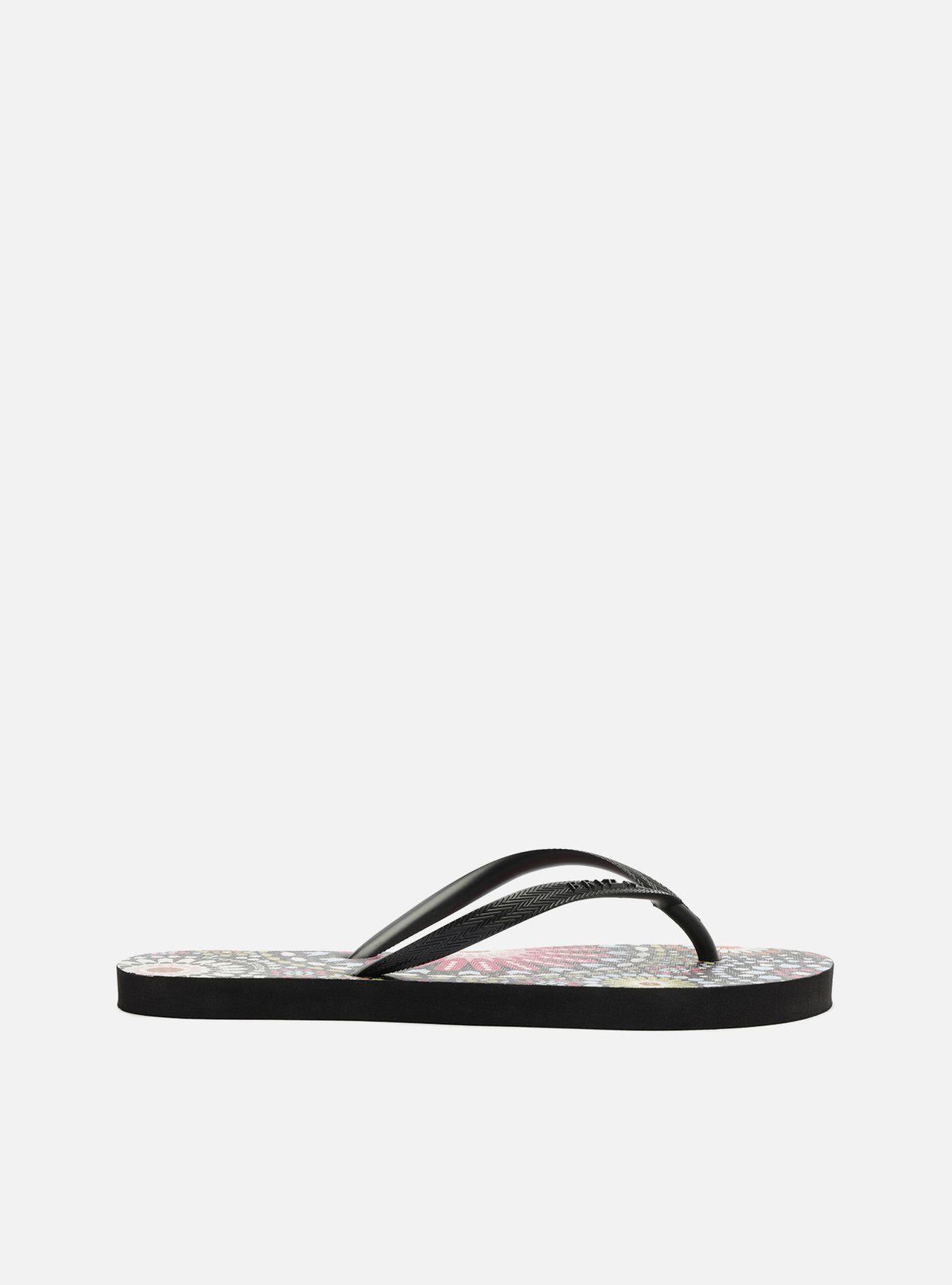 Chinelo de Dedo Preto Estampa Color Marrocos — foto 3