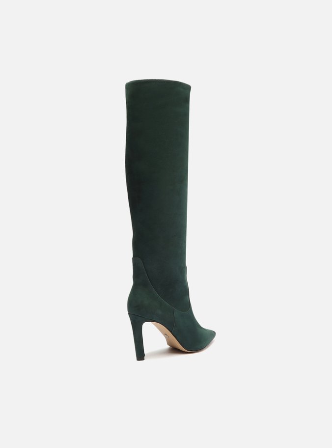 Bota Verde Nobuck Cano Longo Hailey