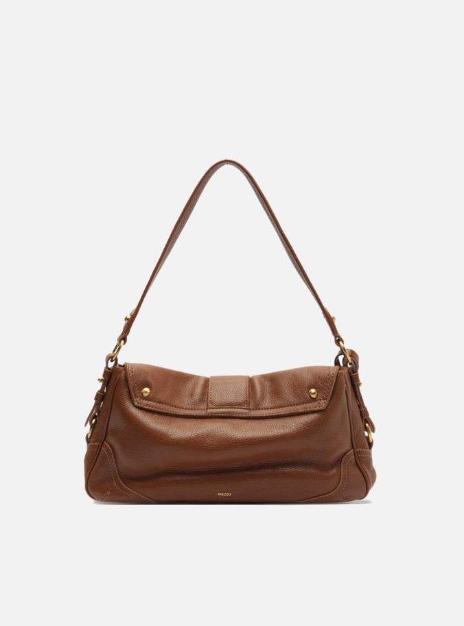 Bolsa Tiracolo Caramelo Couro Média Cadeado