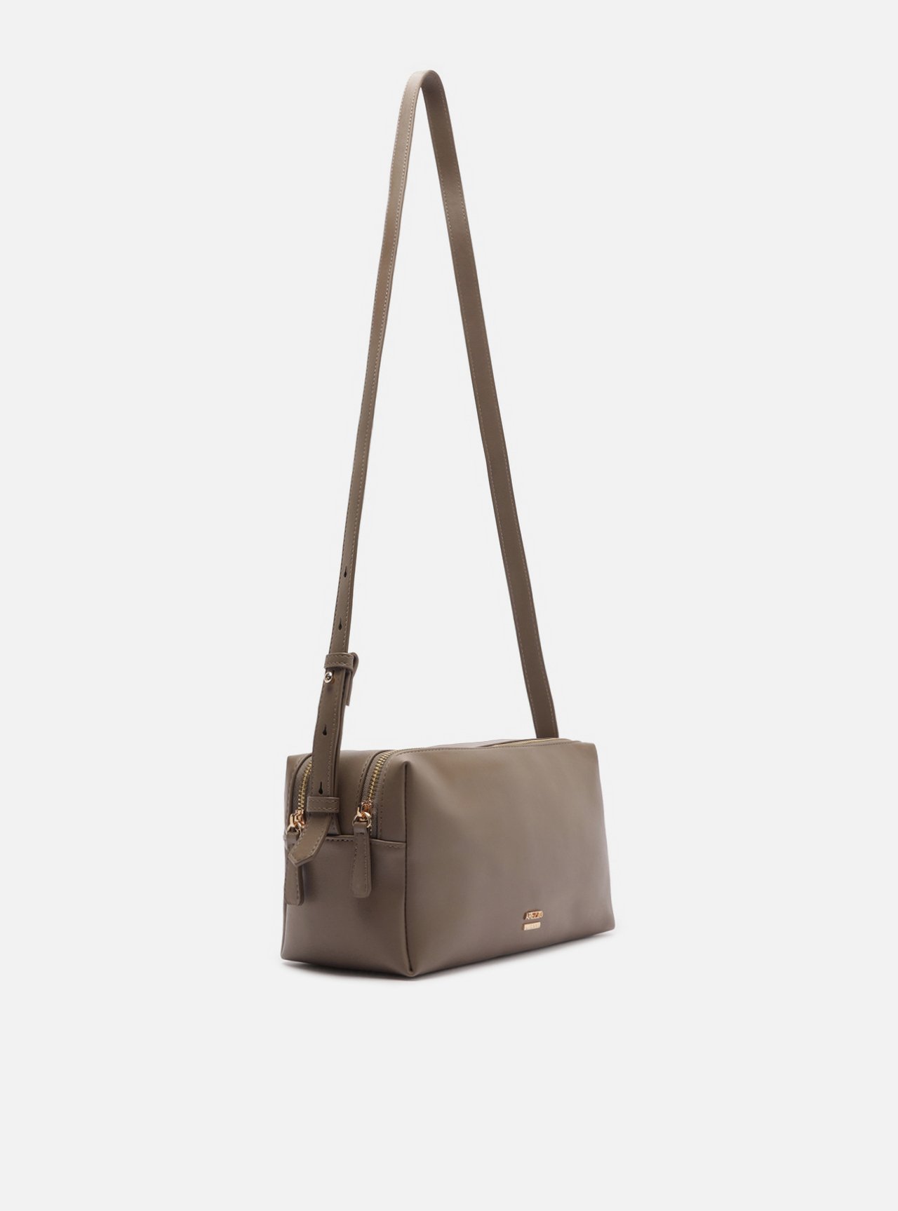 Bolsa Tiracolo Cinza Média — foto 5
