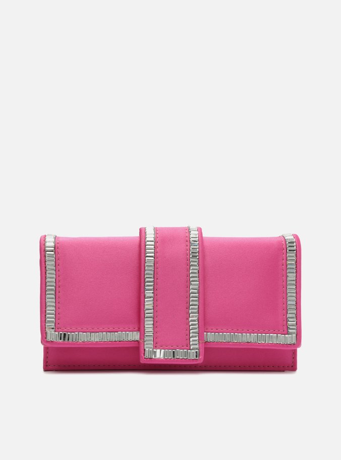 Bolsa Tiracolo Rosa Cetim Pequena
